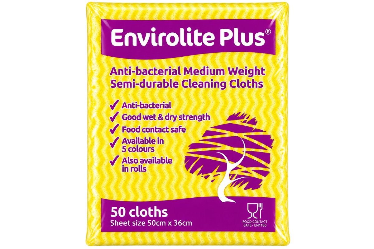 Yellow Envirolite Plus Cloth Large - Pack of 50