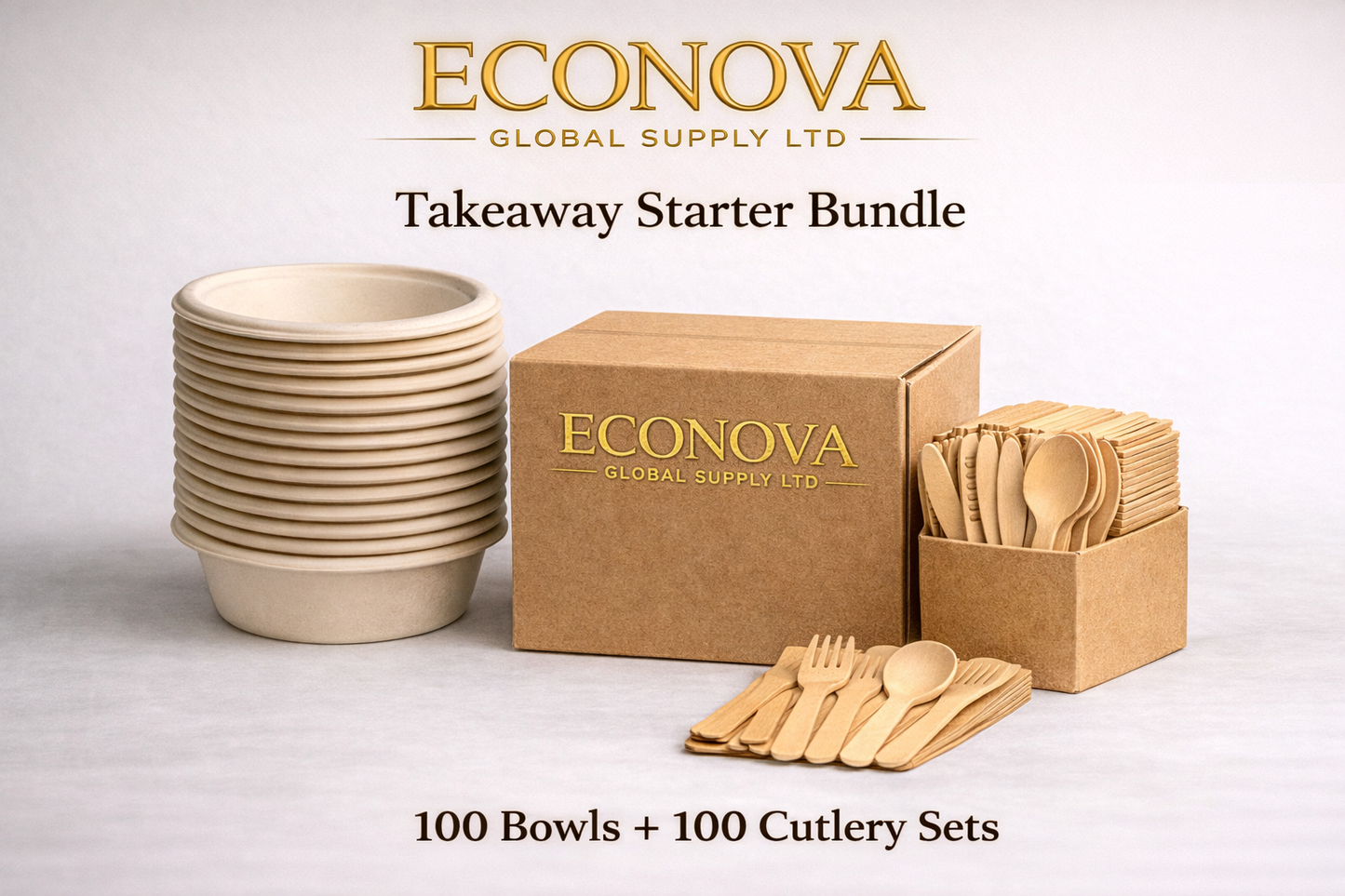 Takeaway Starter Bundle – Bowls & Cutlery