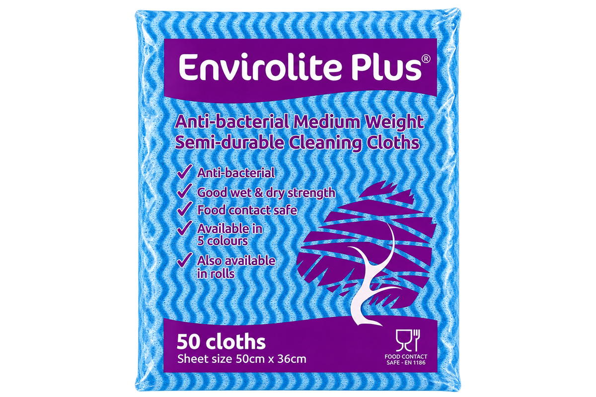 Blue Envirolite Plus Cloth Large - Pack of 50