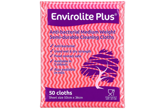 Red Envirolite Plus Cloth Large - Pack of 50