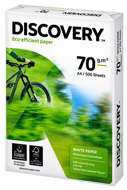 Discovery Paper A4 70 gsm White - Box of 5 Reams (2500 Sheets)