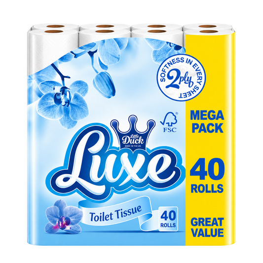Luxe Premium Toilet Tissue, 190 Sheet 2 Ply - Pack of 40