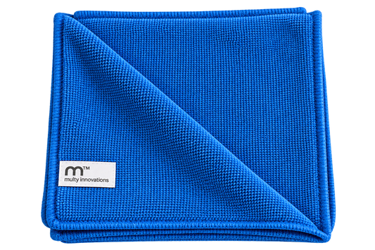 Mulberry Woven Microfibre Cloths Blue - Pack of 5