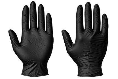 SuperTouch Black Nitrile PowderFree Gloves 3.5