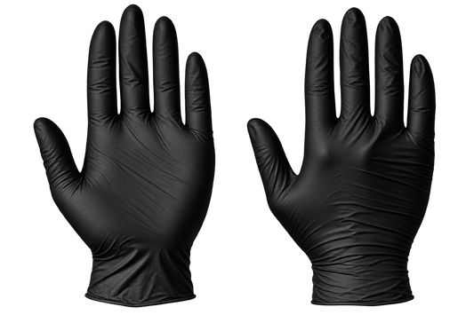 SuperTouch Black Nitrile PowderFree Gloves 3.5