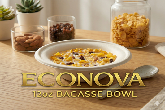 12oz Bagasse Bowls – Compostable Food Containers | Bulk Pack