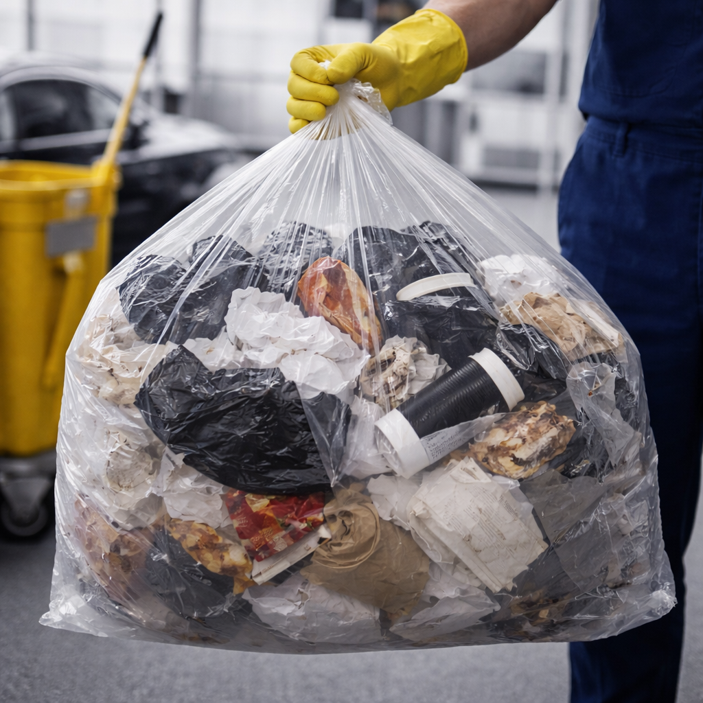 100L Transparent Medium Duty Bin Bags – Large Clear Refuse Sacks | Econova
