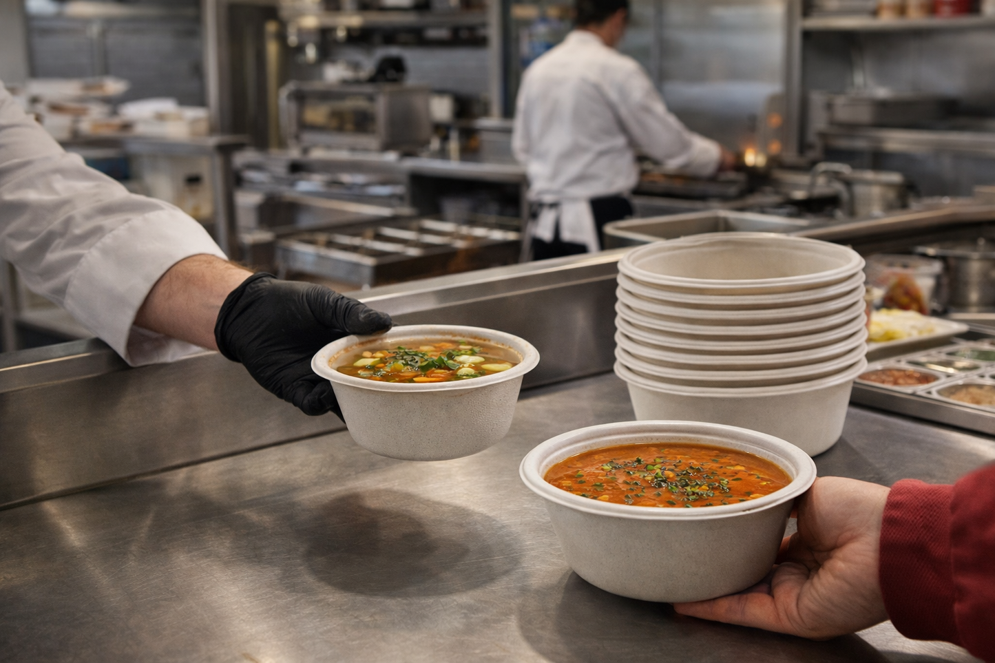 6oz Bagasse Bowls – Compostable Eco Food Containers